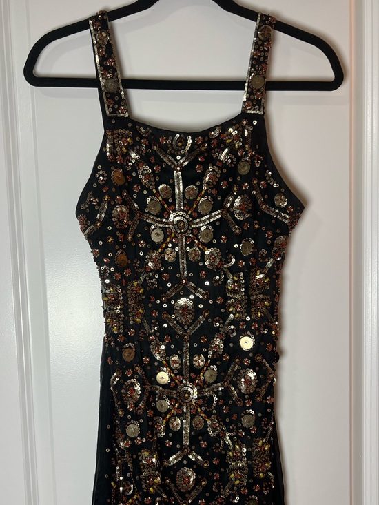 FARM Rio Dresses & Skirts - [FARM RIO] Black Sequin Embellished Evening Dress
